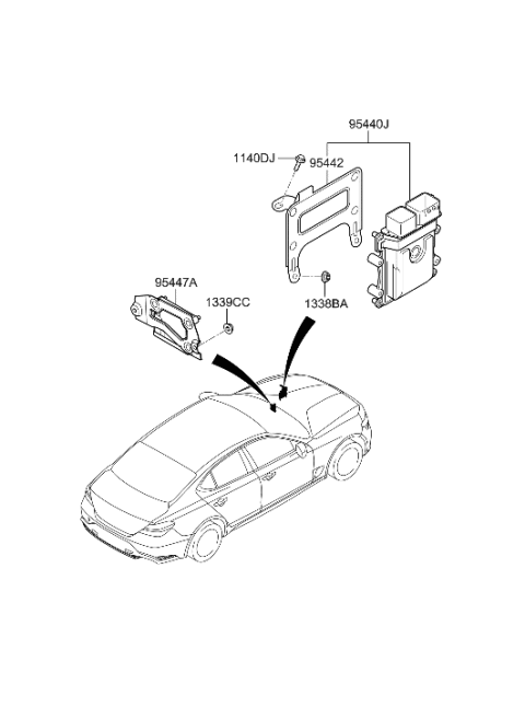 2022 Hyundai Genesis G70 Transmission Control Unit Diagram