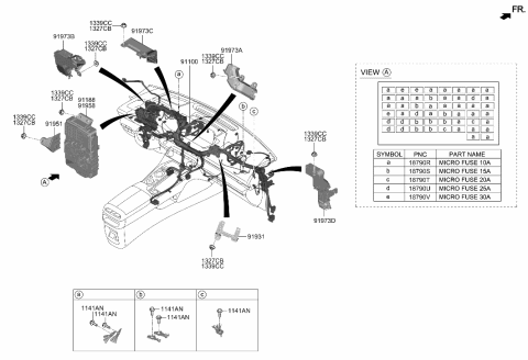 2022 Hyundai Genesis GV80 Main Wiring Diagram