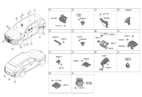 2023 Hyundai Genesis GV80 Relay & Module Diagram 1