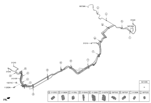 2021 Hyundai Genesis GV80 Fuel Line Diagram 2