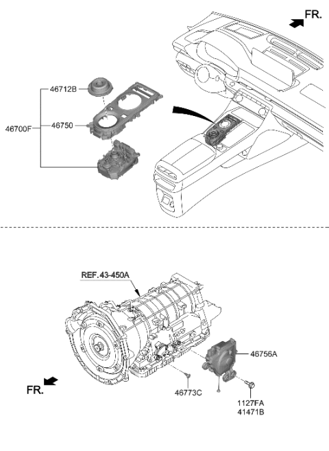 2011 Hyundai Azera PIN Diagram for 467G0-T1000