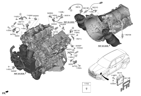 2023 Hyundai Genesis GV80 Electronic Control Diagram 2