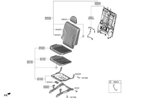 2021 Hyundai Genesis GV80 3rd Seat Diagram