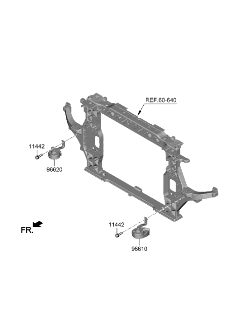 2022 Hyundai Genesis GV80 Horn Diagram