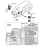 Diagram for Hyundai Santa Fe Fuse Box - 91950-2B630