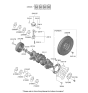 Diagram for Hyundai Tucson Crankshaft - 343L6-2SK00