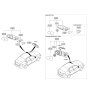 Diagram for 2008 Hyundai Elantra Car Mirror - 87620-2H520