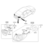 Diagram for 2008 Hyundai Elantra Light Socket - 92440-2H020