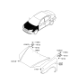 Diagram for Hyundai Elantra Hood - 66400-2H010
