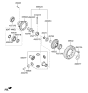 Diagram for Hyundai Elantra Transfer Case Bearing - 45829-3B700