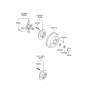 Diagram for Hyundai Accent Wheel Bearing Dust Cap - 52746-25000