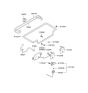 Diagram for 2000 Hyundai Accent Tailgate Lock Actuator Motor - 81230-25000