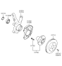 Diagram for Hyundai Accent Wheel Hub - 51750-25000