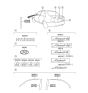 Diagram for Hyundai Accent Emblem - 86315-25100-DT