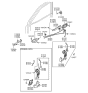 Diagram for Hyundai Accent Door Latch Cable - 81370-25200