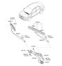Diagram for Hyundai Sonata Windshield Wiper - 98351-1R000