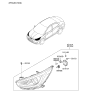 Diagram for Hyundai Accent Headlight - 92102-1R710