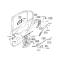 Diagram for Hyundai Elantra Door Latch Assembly - 81410-2D011