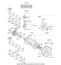 Diagram for 2005 Hyundai Tucson Rod Bearing - 23060-23540