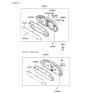 Diagram for Hyundai Sonata Instrument Panel Light Bulb - 94369-25500