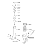 Diagram for 2005 Hyundai Santa Fe Coil Spring Insulator - 55341-26000