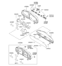 Diagram for Hyundai Elantra Touring Instrument Panel Light Bulb - 18668-28000