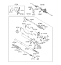 Diagram for Hyundai Santa Fe Rack & Pinion Bushing - 57726-4A000