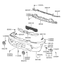 Diagram for 2005 Hyundai Santa Fe Bumper - 86510-26910