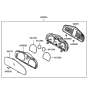 Diagram for Hyundai Instrument Panel Light Bulb - 94369-26020