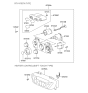 Diagram for Hyundai Santa Fe Blower Control Switches - 97263-26500
