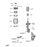 Diagram for Hyundai Palisade Strut Bearing - 54612-C5000