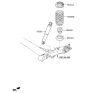 Diagram for 2012 Hyundai Veloster Coil Spring Insulator - 55331-3X000
