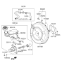 Diagram for Hyundai Brake Master Cylinder Reservoir - 58510-A5200