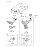 Diagram for Hyundai Accent Light Socket - 92480-J0010