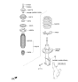 Diagram for 2021 Hyundai Accent Coil Spring Insulator - 54623-F9000