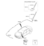 Diagram for Hyundai Elantra GT Antenna Mast - 96215-2P000
