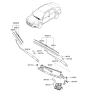 Diagram for 2018 Hyundai Accent Wiper Blade - 98351-F8000