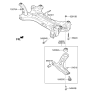 Diagram for Hyundai Accent Control Arm - 54501-H9000