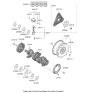 Diagram for Hyundai Kona Crankshaft - 23111-2M002