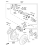 Diagram for 2021 Hyundai Accent Brake Caliper - 58210-H9100