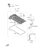 Diagram for Hyundai Venue Valve Cover Gasket - 22441-2M010
