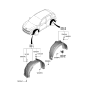 Diagram for Hyundai Kona Electric Wheelhouse - 86822-J9CA0