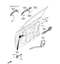 Diagram for 2020 Hyundai Kona Door Latch Assembly - 81310-J9000