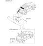 Diagram for Hyundai Tucson Spoiler - 87210-2S000