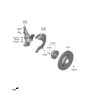 Diagram for Hyundai Kona Electric Steering Knuckle - 51710-K4000