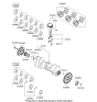 Diagram for Hyundai Santa Fe Sport Crankshaft - 23111-2G200