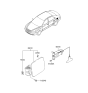 Diagram for Hyundai Sonata Fuel Door Release Cable - 95720-3K000