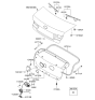 Diagram for Hyundai Tailgate Latch - 81230-0A501