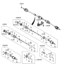 Diagram for Hyundai Elantra Axle Shaft - 49501-3Y100