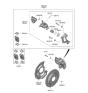 Diagram for Hyundai Tucson Brake Caliper Bracket - 58310-N9A10